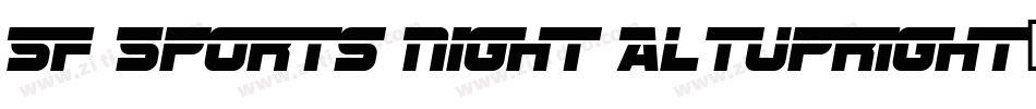 SF Sports Night AltUpright字体转换